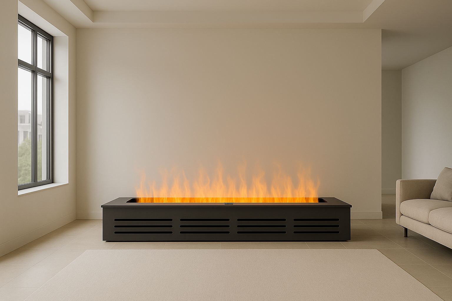 FIRECOOL COLORS 200 - Luxe Elektrische Waterdamp Haard met Realistische Vlammen en App-bediening