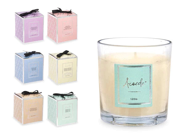 Aroma Crystal Geurkaarsenset x6 – Luxe Geurkaarsen in Kleurrijk Kristalglas | 20 Uur Brandtijd per Kaars