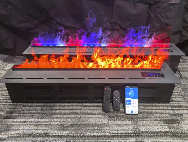 FIRECOOL COLORS 150 - Luxe Elektrische Waterdamp Haard met Realistische Vlammen en App-bediening