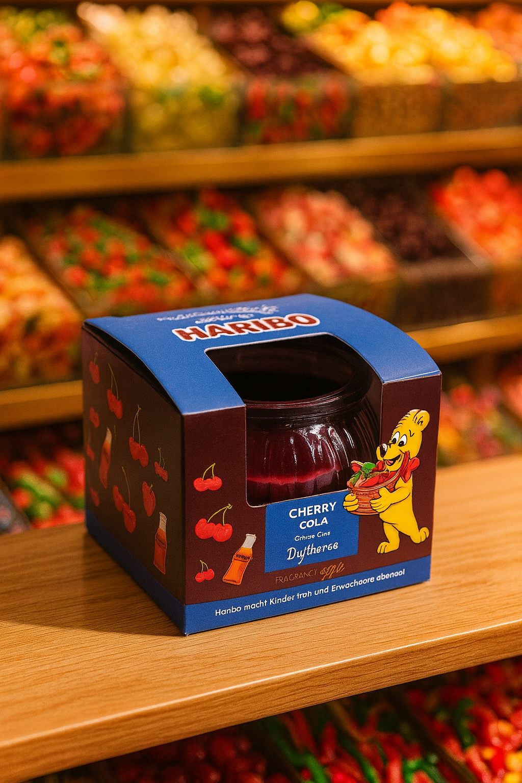 Geurkaars Haribo 85g Cherry Cola
