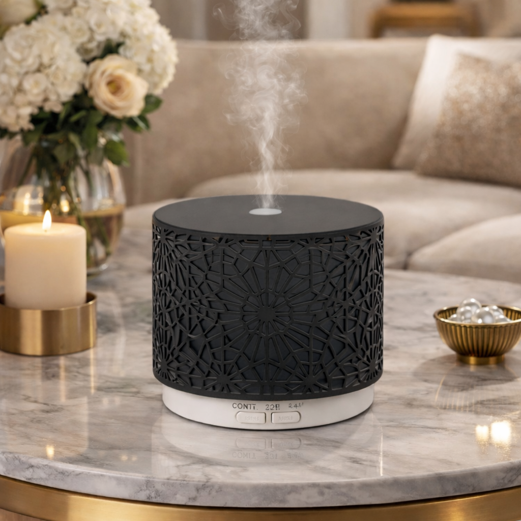 Aroma Diffuser Zwart 100 ml – Elsy Ultrasone Geurverspreider