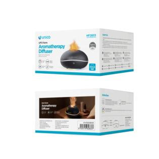 Diffuser HF2833 Zwart – Compacte Aromatherapie Geurvernevelaar Met Automatische Uitschakeling